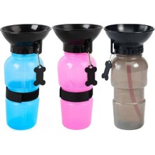 Mavi Renkli Seyahat Için Evcil Hayvan Suyu Kabı