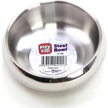 Çelik Kedi ve Köpek Mama Kabı, 12CM, Sağlam ve Şık Tasarım