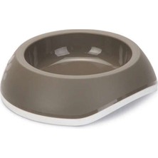 Renkli Kedi Mama ve Su Kabı, Plastik, Bej/gri, 15CM, Dayanıklı ve Pratik Kullanım