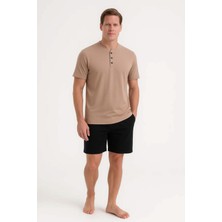 Erkek Uyku Giyim Tişört Şort Takım