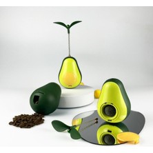 Avokado Şeklinde Naneli ve Mama Hazneli Sevimli Kedi Oyuncağı