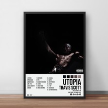 Orenda Art Travis Scott - Utopia Albüm Spotify Çerçeveli Poster Tablo