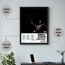 Orenda Art Travis Scott - Utopia Albüm Spotify Çerçeveli Poster Tablo