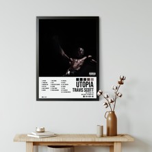 Orenda Art Travis Scott - Utopia Albüm Spotify Çerçeveli Poster Tablo