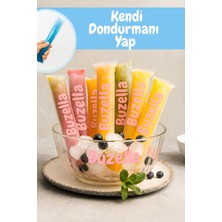 Dekals 20 Li Kilitli Dondurma Poşeti Ev Yapımı Buzlu Atıştırmalıklar Için Buzella Meybuz Poşeti +