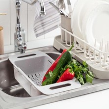 Ayarlanabilir ve Uzayıp Kısalabilen Plastik Lavabo ve Mutfak Süzgeci