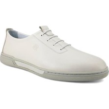 Libero 1022 Günlük Hakiki Deri  Erkek Ayakkabı-Beyaz