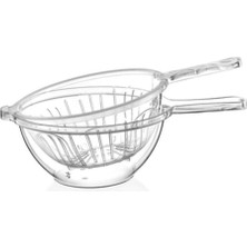 Yonca Katlı Süzgeç Şeffaf, Pratik ve Şık Mutfak Gereci