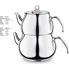 Paslanmaz Çelik Büyük Boy Çaydanlık, Dayanıklı ve Şık Tasarım