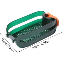 Çok Fonksiyonlu Tek Katlı Lavabo Rafı Organizer Musluğa Sabitlenir Askılı -Yeşil