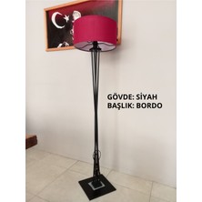 Şık Ahşap Bordo Lambader ile Modern ve Sıcak Atmosfer Yaratın