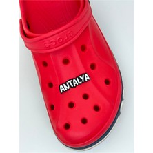 Sağlıkçı Shopping Antalya Yazı Temalı Temalı Jibbitz Crocs Terlik Süsü