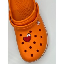 Sağlıkçı Shopping Kalpli Hemşire Kep Temalı Crocs Süsü