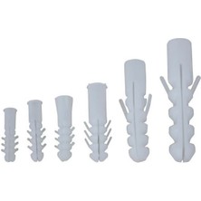 Plastik Dubel Beyaz 12 mm ( 50 Adet )