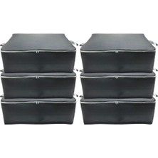 About The Perfect 6'lı Antrasit Baza Altı ve Çekyat Tipi Hurçlar, 62X44X22 Cm, Xl