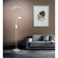 Şık Iç Mekan Köşe Lambası, Nikel Mat, Çelik, 1X30W, IP20, LED