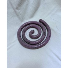 Arche Ceramic El Yapmı Seramik Bardak Altlığı - Mor - Tekli