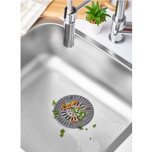 Silikon Süzgeçli Lavabo ve Banyo Gider Tıkacı, Pratik ve Temiz Kullanım