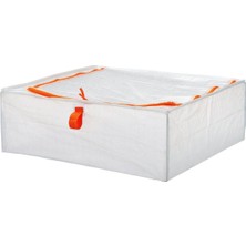 About The Perfect Beyaz-Turuncu, 55X49X19 Cm, Fonksiyonel ve Şık Saklama Kutusu