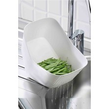 Yıkama Hazneli Süzgeç 3.7 Lt Karışık Renkler, Pratik ve Şık Ev Gereciği