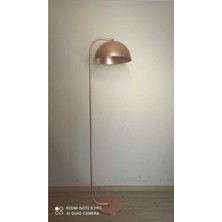Rustik Bakır Köşe Lambası, 40 Cm, Metal Dekor, Retro Tarz, Şık ve Dayanıklı