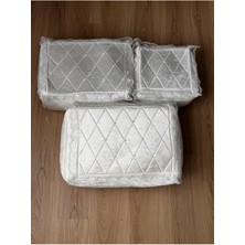 About The Perfect Inci Işlemeli Kadife Çeyizlik 3'lü Bohça Seti, Nişan ve Düğün Için Mükemmel Seçim