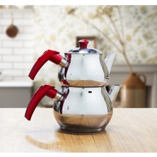 Orta Boy Çelik Çaydanlık Takımı, Şık ve Dayanıklı Tasarım