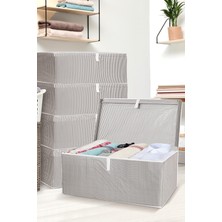 About The Perfect Geniş ve Şık Gri Kutu Hurç, 60X40X30 Cm, Depolama ve Düzenleme Kolaylığı Sağlar