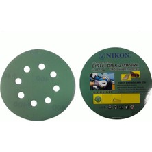 Nikon 52041 Kırılmaz Yeşil Cırt Zımpara 125X240 Kum 8 Delikli