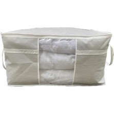 About The Perfect Pencereli Pamuklu Yastık Hurcu 75X40X40 Cm, Şık ve Hafif Depolama Çözümü