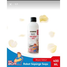 Mr. Bor Akıllı Robot Süpürge Suyu 400 ml Beyaz Sabun