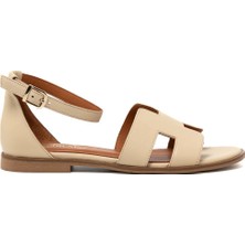 Kadın Sandalet MAR-25Y-166-2026 John May Krem