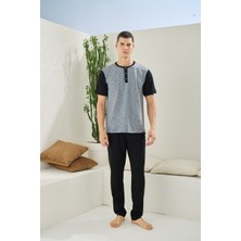 Kly Battal Midi Yaka Pijama Takımı 2205
