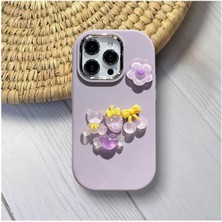 Apple iPhone 16 Pro Max Uyumlu Kılıf Zebana Berry Silikon Kılıf Lila
