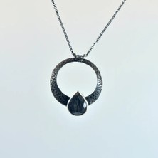 Safir Taşı Gümüş Kolye (Özel Seri)