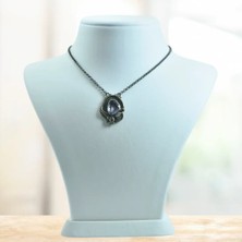 Ametist ve Yakut Taşı Gümüş Kolye (Özel Seri)