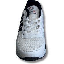 Wanderfull Beyaz Siyah Şeritli Erkek Sneaker Spor Ayakkabı 43