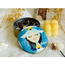 Başak Burcu 4 # Desenli Metal Kutu#sabun Kutusu#anahtarlık Kutusu#mum Kutusu#küçük Takı Kutusu
