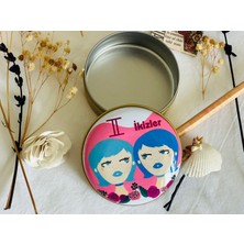 Ikizler Burcu 6  #desenli Metal Kutu#sabun Kutusu#anahtarlık Kutusu#mum Kutusu#küçük Takı Kutusu#