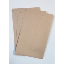 2li Set (50 Adet 17X26 + 15M Jüt Ip) Hazır Kraft Hediye Paketi Kalın Otantik Hediye Ambalaj Kağıdı