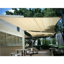 Krem Renkli Gölgelik File 1,5x6 M Bahçe Koruma ve Gölgeleme Kumaşı