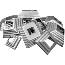 10 Adet 20X20 Piramit/flanş Ferforje Boyasız, Dayanıklı ve Şık Ürünler