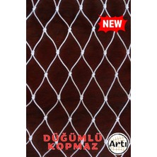 Balkon ve Bahçe Için 1,5X10 Metre Güvenlik ve Kuş Önleme Filesi, Beyaz Renk