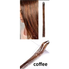 1 Paket Tinsel Saç Simi Simli Saç Aksesurı/ Saç Işıltısı Yan Postiş Hair Tinsel Shiny Hair