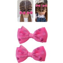 2'li Kız Çocuk Toka Çocuk Toka Çocuk Lastikli Toka Okul Tokası Bayram Tokası Bebek Tokası