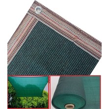 3x8 M Yeşil Güneşlik Gölgelik File, Bahçe Koruma Kumaşı, Delikli Gölge Örtüsü