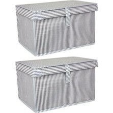 About The Perfect 2'li Çok Amaçlı Mini Organizer Gri, 40X30X26 Cm, Pratik ve Şık Depolama Çözümü