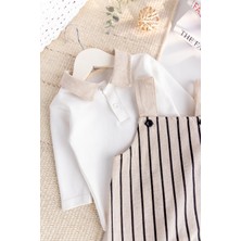Erkek Bebek 100% Pamuk 2'lia  Salopet Tulum Set