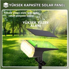 Bahçe Aydınlatması 10 Ledli Duvar ve Yere Uyumlu Güneş Enerjili LED Işık Solar Projektör