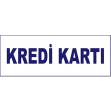 Kredi Kartı Kaşesi, 912 (51mm*19 mm) Mavi Keçeli Otomatik Kaşe